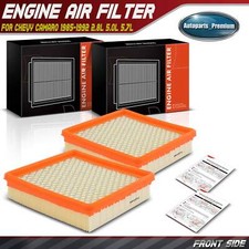 2x Engine Air Filter for Chevrolet Camaro 1985 1986-1992 V6 2.8L V8 5.0L V8 5.7L