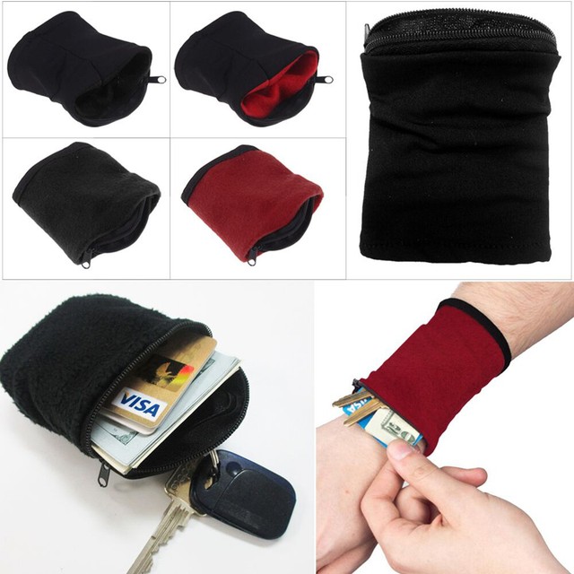 Top Pratical Sports Wrist Wallet Arm Pouch Band Zipper Running Travel