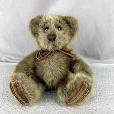 First and Main Minky Bear Plush Brown Corduroy 1402 Stuffed Animal Toy 9"