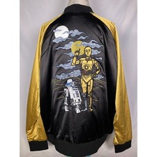 Star Wars Her Universe 40th Anniversary Satin Bomber Jacket R2-D2 Women's 3XL