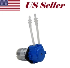  Dosing Pump Peristaltic Pump 12V DC Liquid Water pump Fish Tank Dosing Blue 