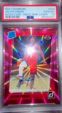 2021 Donruss Jalen Green Signature - Holo Pink Laser Gem Mint PSA 10