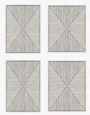 Ruggable Inkdrop Black & Ivory (Tufted Rug + Standard Pad) - All Sizes [NEW 💎]