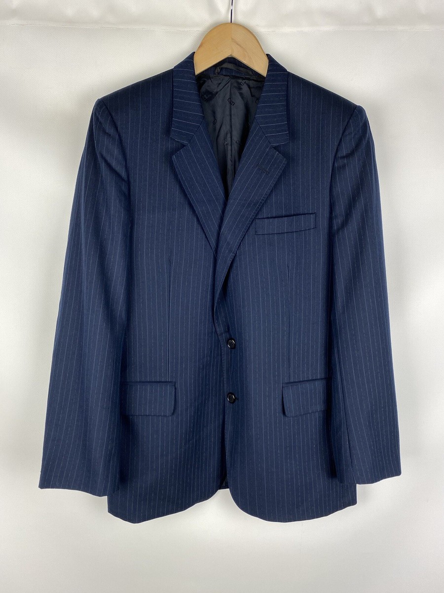 Christian Dior Monsieur vintage men's wool striped blazer jacket