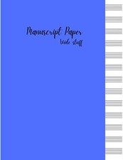 Music Manuscript Paper Musicians Composition Notebook WIDE STAFF Blank Sheet