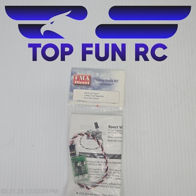 FMA Direct 2 Amp, 5 Volt Regulator for 2 Cell Lithium VRLI1-LPO Sport New