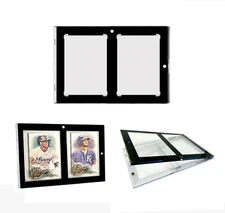 CF 2 Card Magnetic Card Holder Black Border For Sports and Trading Cards - UV