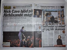 Nick Cave Diddy Springsteen Kamala Beyonce clippings Sweden Tina The Show as
