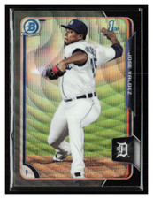 2015 Bowman Chrome Asia Black Wave Ref #BCP139 Jose Valdez