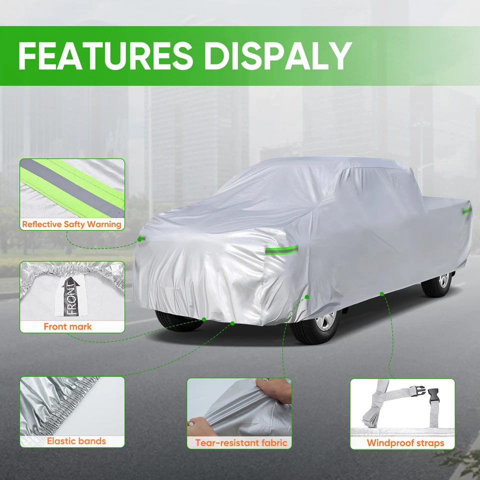 Чехол для пикапа автомобиля уличный пыленепроницаемый для Dodge Ram 2500 Cerw Cab SB - Изображение 2 из 4