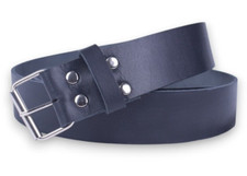 Scottish Men's Black Leather Kilt Belt Adjustable Size Highland Belt