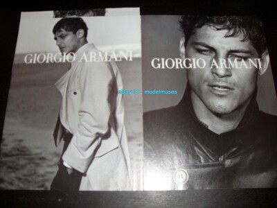 vintage GIORGIO ARMANI Menswear 4-Page Magazine PRINT AD Spring