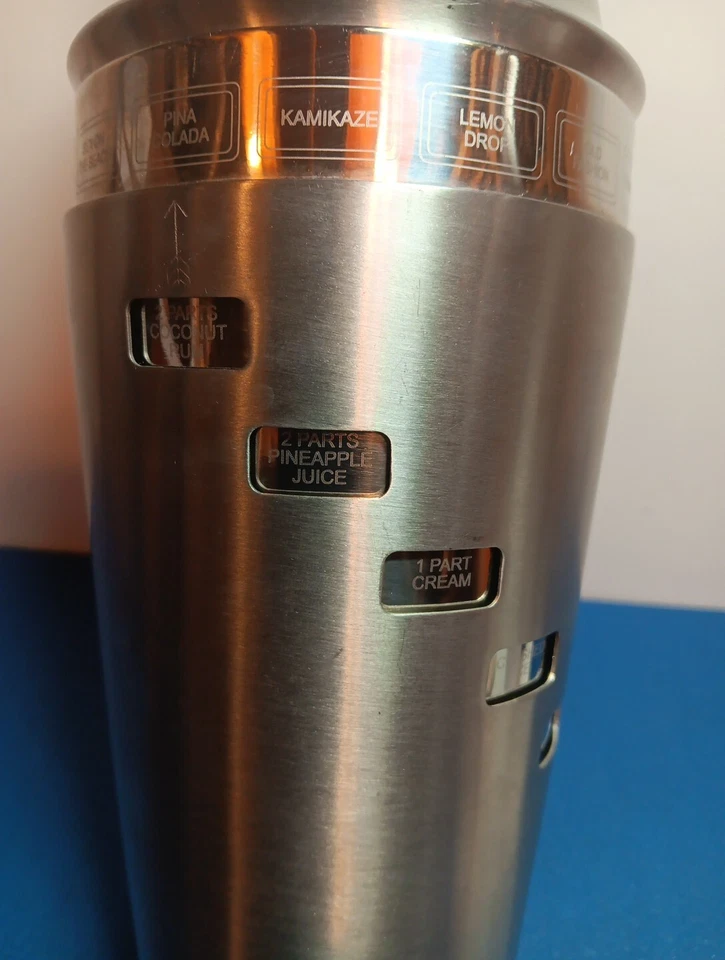  Coctelera grande Oggi 15 bebidas cóctel acero inoxidable ¡LIMPIA! Foto 2 de 4