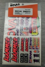 Vintage Team Novak Decal Sheets #7090 Set of 12 Hammer RC10 Tekin ESC Bolink