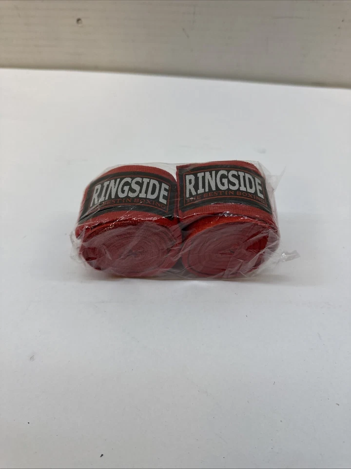 New Ringside Mexican Style Boxing MMA Handwraps Hand Wrap Wraps 180" - Red - Image 2 of 2