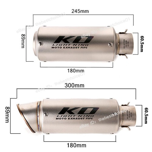 Sistema de escape silenciador tubo de enlace medio para Yamaha YZF R1 2015-2023 MT-10 2015-2021 - Imagen 10 de 12