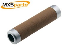 MX5 Handbrake Handle Lever Tan Leather & Satin Chrome Mazda MX-5 Mk1 Mk2 89>05