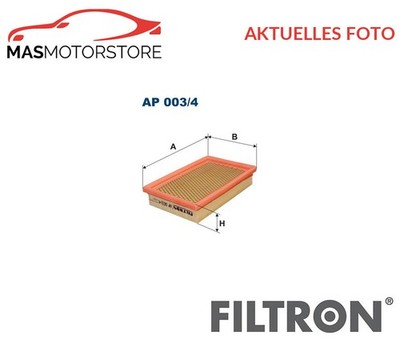 MOTOR LUFTFILTER MOTORFILTER FILTRON AP003/4 P FÜR CITROËN C35 2.5 D 2.5L 51KW