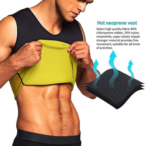 Männer Abnehmen Gynäkomastie Brust Bauch Kompression Body Shaper Tanktop Trägershirt Shirt - Bild 8 von 12