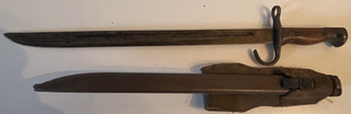 WWII WW2 Japanese Type 30 Arisaka bayonet w/scabbard #61 on handle 5