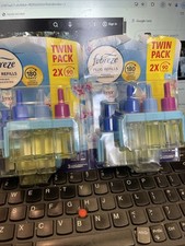 2 x TWIN FEBREZE 3 VOLUTION  PLUG REFILLS SPRING AWAKENING