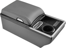 Universal Bench Seat Center Console Truck Back Seat Organizer W Cup Holders