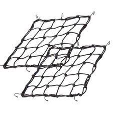 2Pack 15.7"x15.7" Heavy Duty Cargo Net with Metal Hooks
