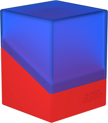 Boulder Synergy 100+, Deck Case for 100 Double-Sleeved TCG Cards, Blue/Red, Secu