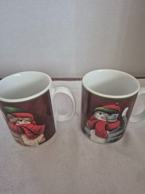 Set of 2 Casa Moda Cuddly Kittens Coffee Cups