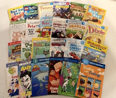 I Can Read,  Step Into Reading, Leveled Readers 24 Books- Level 1,2 & pre-reader