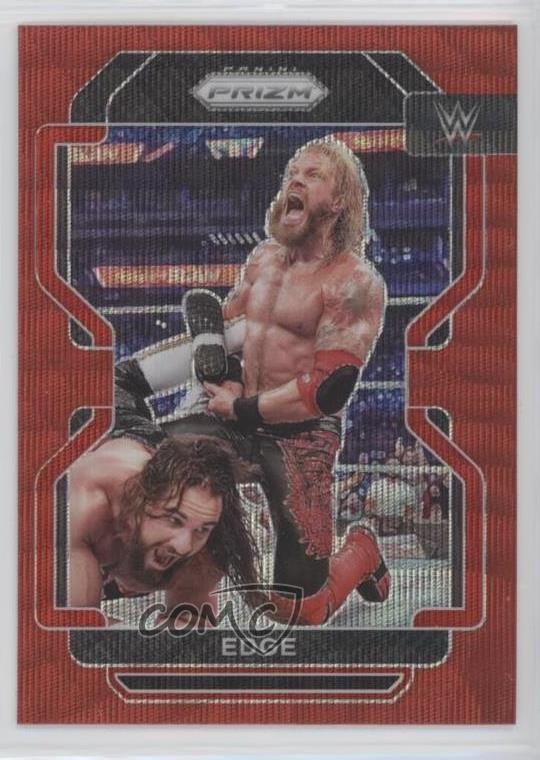 2022 Panini Prizm WWE Ruby Wave Prizm Edge #164 6ns