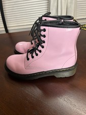 Dr. Martens JUNIOR 1460 PATENT LEATHER LACE UP BOOTS size 2