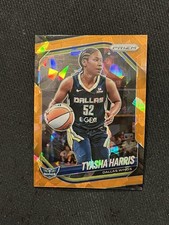 TYASHA HARRIS 2025 Panini Prizm WNBA ORANGE Cracked ICE HOLO DALLAS WINGS #130