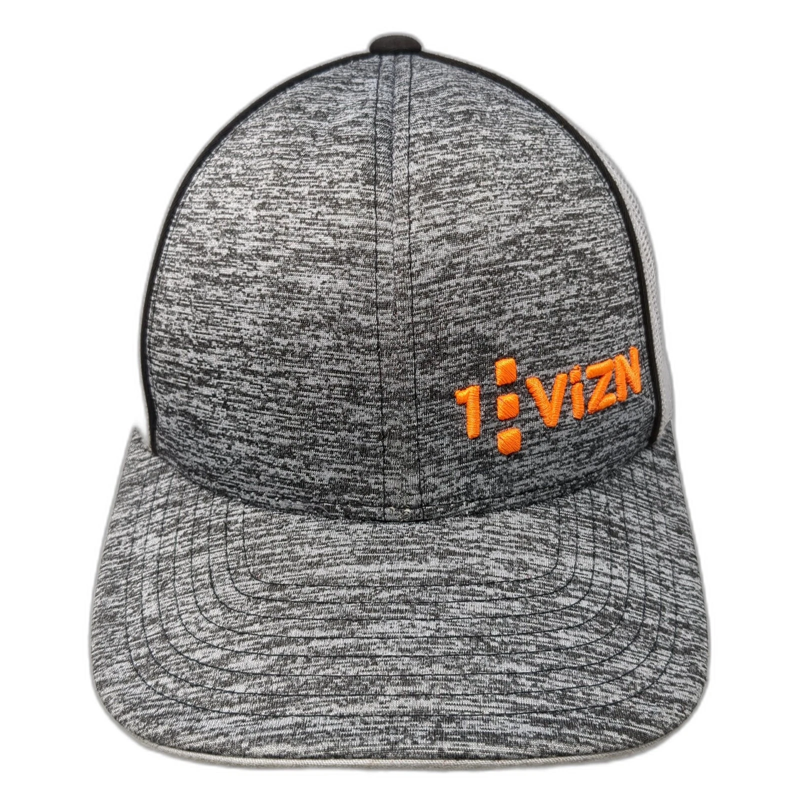 ViZN Snapback Trucker Hat Gray One Size Adjustable Mesh Back Pacific Headwear