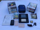 Nintendo DS Lite Crimson Red Console Bundle 12 Games, Stylus, Cases, Headphone..