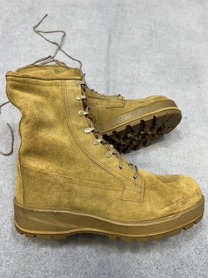 Altama Men's 11R Suede Combat Boots Vibram Sole Lace-Up Military Army Coyote 
