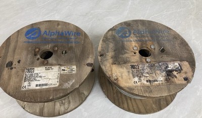 ALPHA WIRE 78023 SL001 / 78023SL001. Lot of 2, 1000  Spools(New)