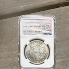 1921 Morgan Dollar NGC Brilliant Uncirculated 90% Silver Philadelphia KM#110