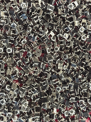 100PCS THROUGH HOLE PC MOUNT TACTILE PUSHBUTTON SWITHCES NEW SPST-NO!