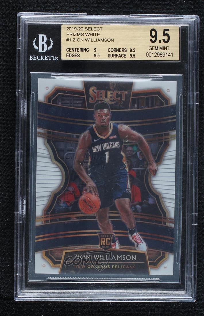 2019 Select Concourse White Prizm /149 Zion Williamson #1 BGS 9.5 GEM MINT e0h