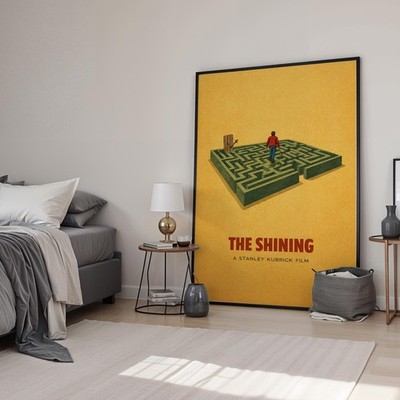 The Shining Kubrick Minimal Movie Kunstdruck | Filmposter | Leinwand & gerahmt
