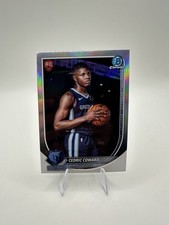 2025-26 Bowman Basketball Chrome- Cedric Coward Red Rookie Logo Refractor (RC)