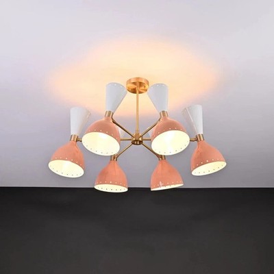 Italian Pendant Modern Mid Century Light 6 Arms Diablo Chandelier X-mass Gift