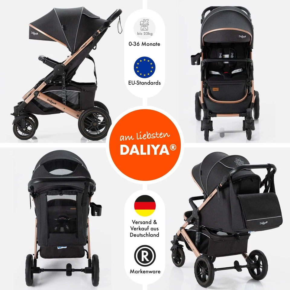 Daliya® RAPIDY Buggy Kinderwagen 0-36 Monate Sitzposition Liegeposition bis 22kg - Bild 2 von 4