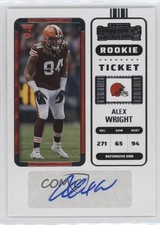 2022 Panini Contenders Rookie Ticket Alex Wright #184 Auto 00jz