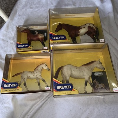 Breyer Horses Traditional Appaloosa Stud & Mare & 2 Foals 810,861,859,852 Family
