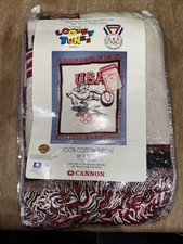 looney tunes Taz throw blanket usa olympics 46  x60  Cannon New