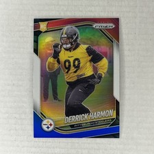 2025 Panini Prizm - Derrick Harmon RC #368 Red White & Blue Prizm Steelers
