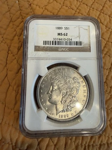 1889-P Morgan Silver Dollar $1 MS62 NGC Certified