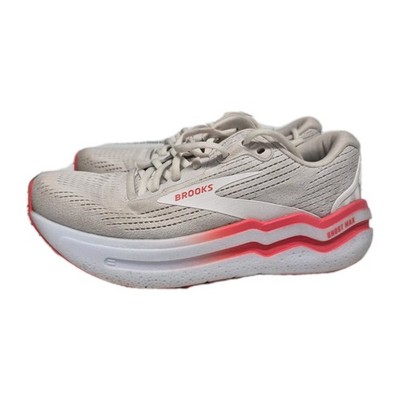 Brooks Ghost Max 2, Women's Cream/Hot Coral, 8 B Medium US